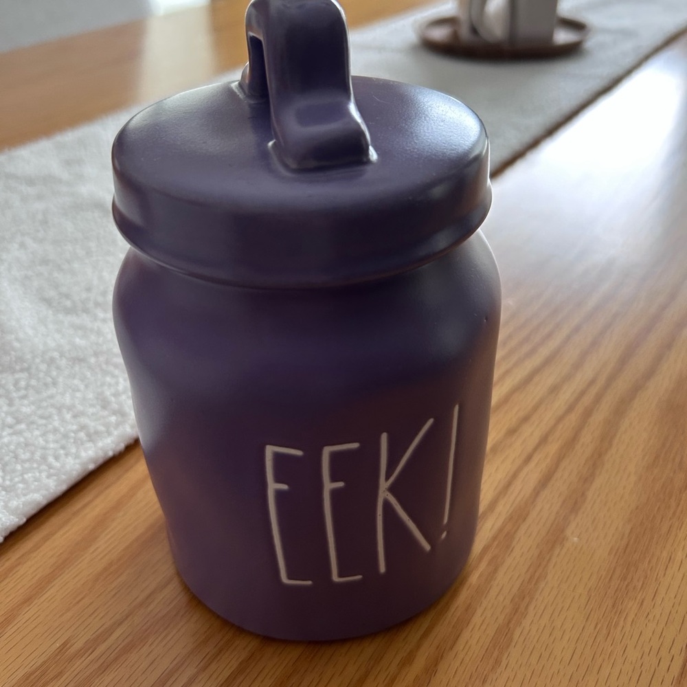 Purple Ceramic Jar with Lid